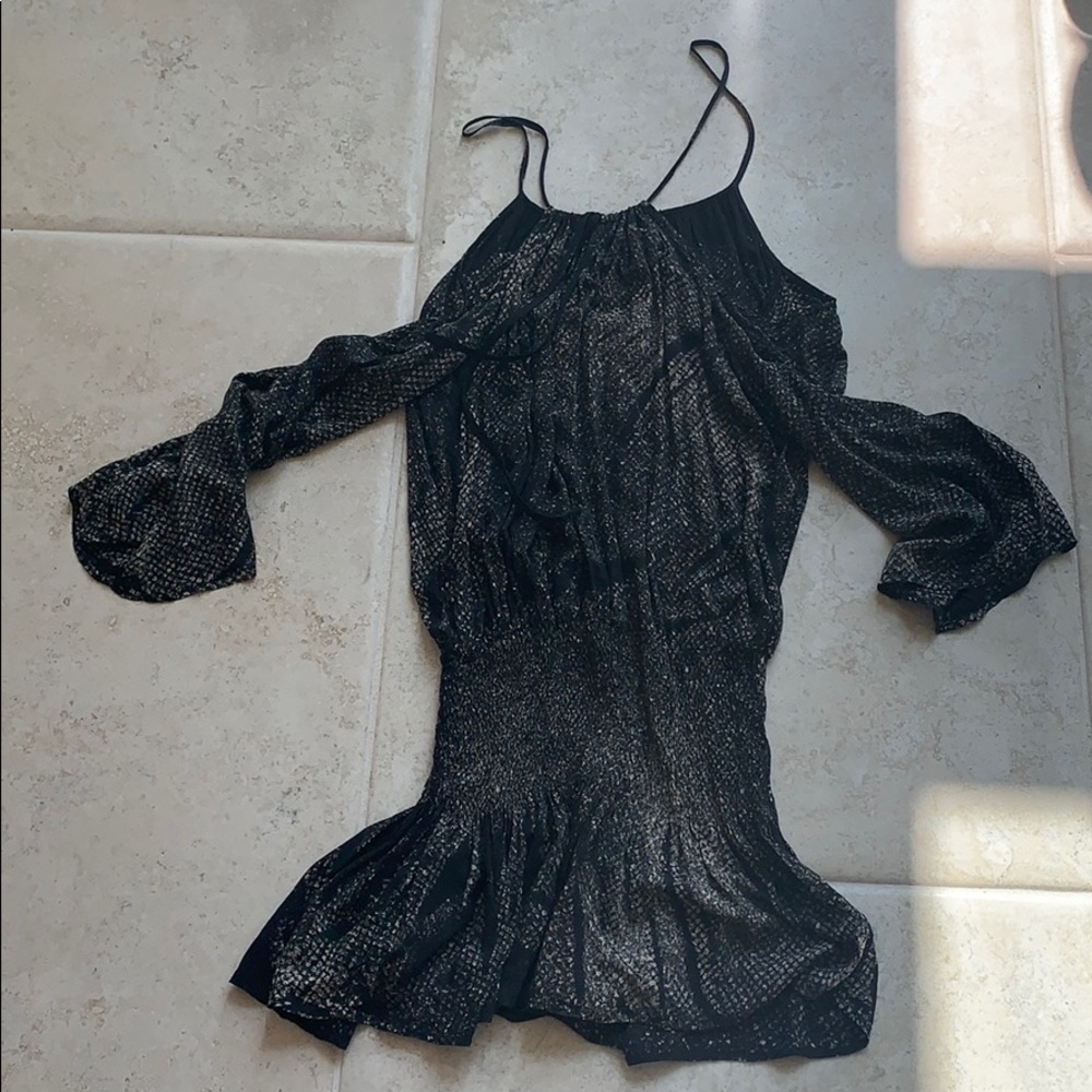 Planet blue open shoulder dress